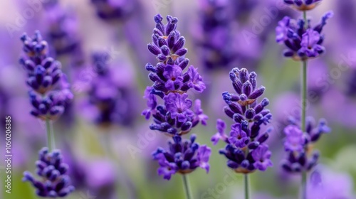 Lavender blossom close-up surrounded by softly blurred petals