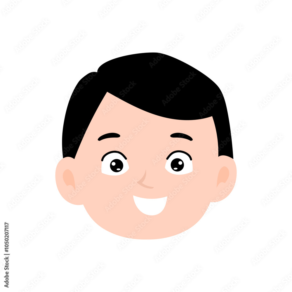 kawaii boy variant expression. various expressions and gesture. element stock kawaii boy variant expression. various expressions and gesture. element stock