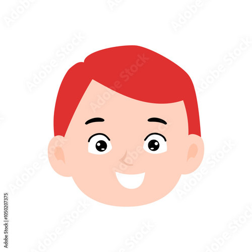 kawaii boy variant expression.  various expressions and gesture. element stock