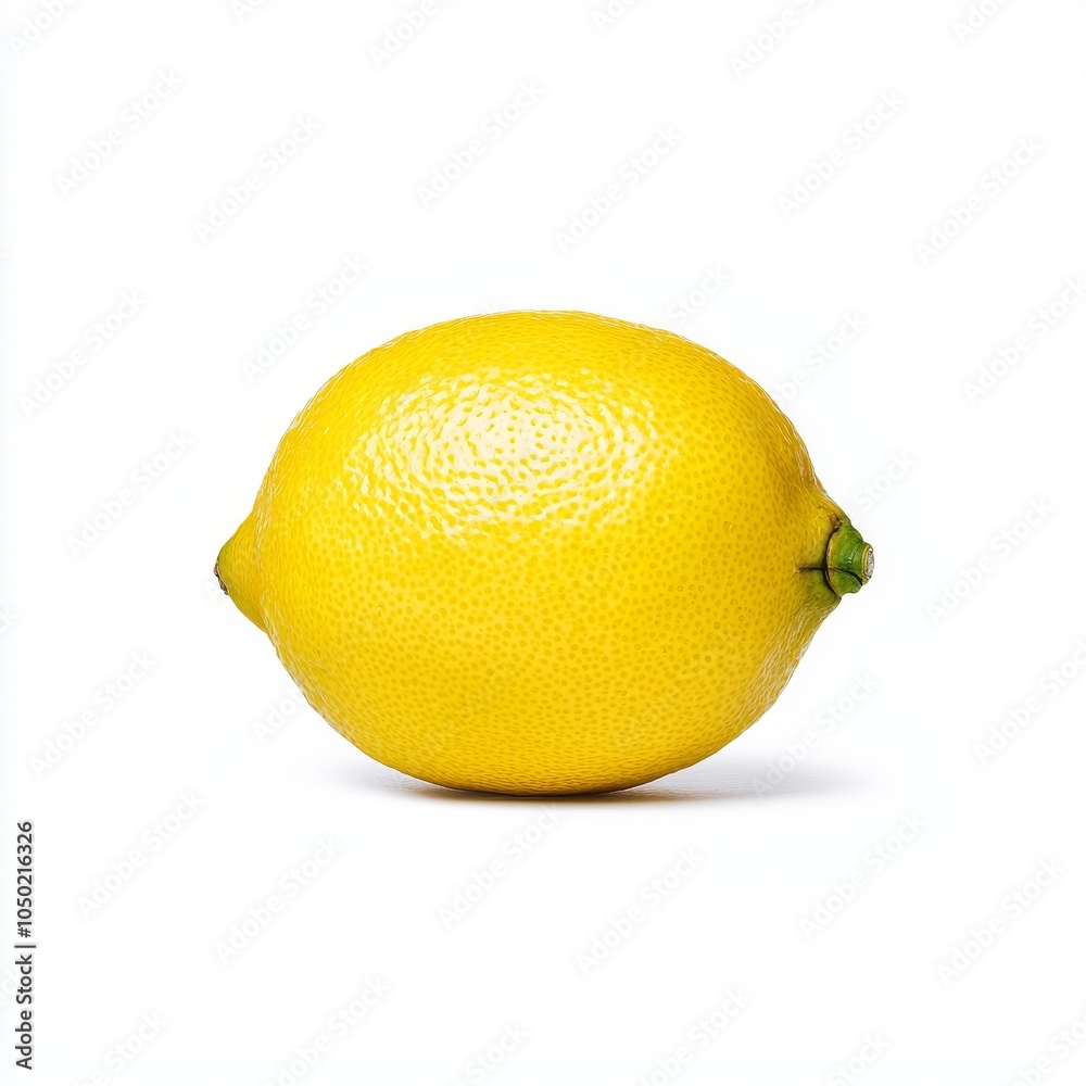 A vibrant yellow lemon against a clean white background, showcasing its smooth texture and fresh appearance. A vibrant yellow lemon against a clean white background, showcasing its smooth texture and fresh appearance.