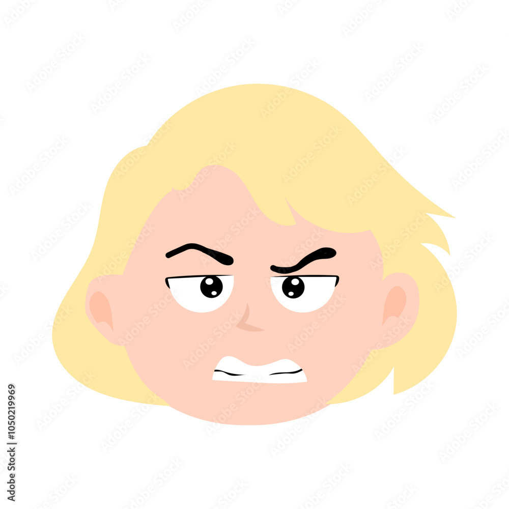 boy or girls face expression. different postures with various emotions.boy or girls face expression. d