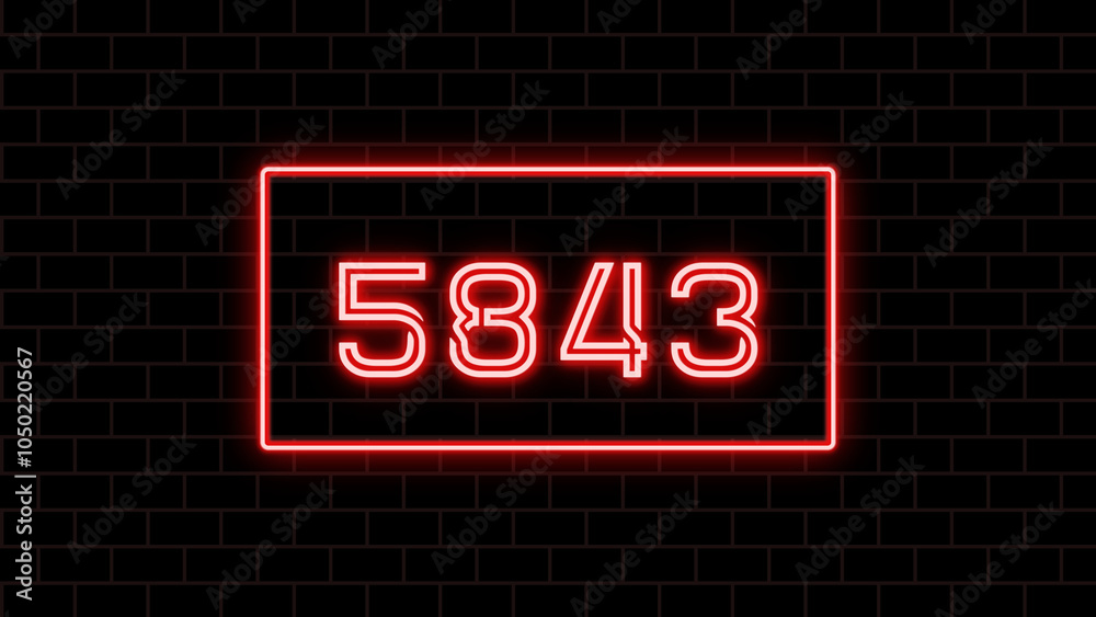 5843年のネオン文字 5843年のネオン文字