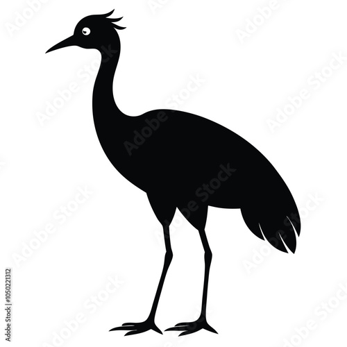 Solid color Madagascar Jacana animal vector design