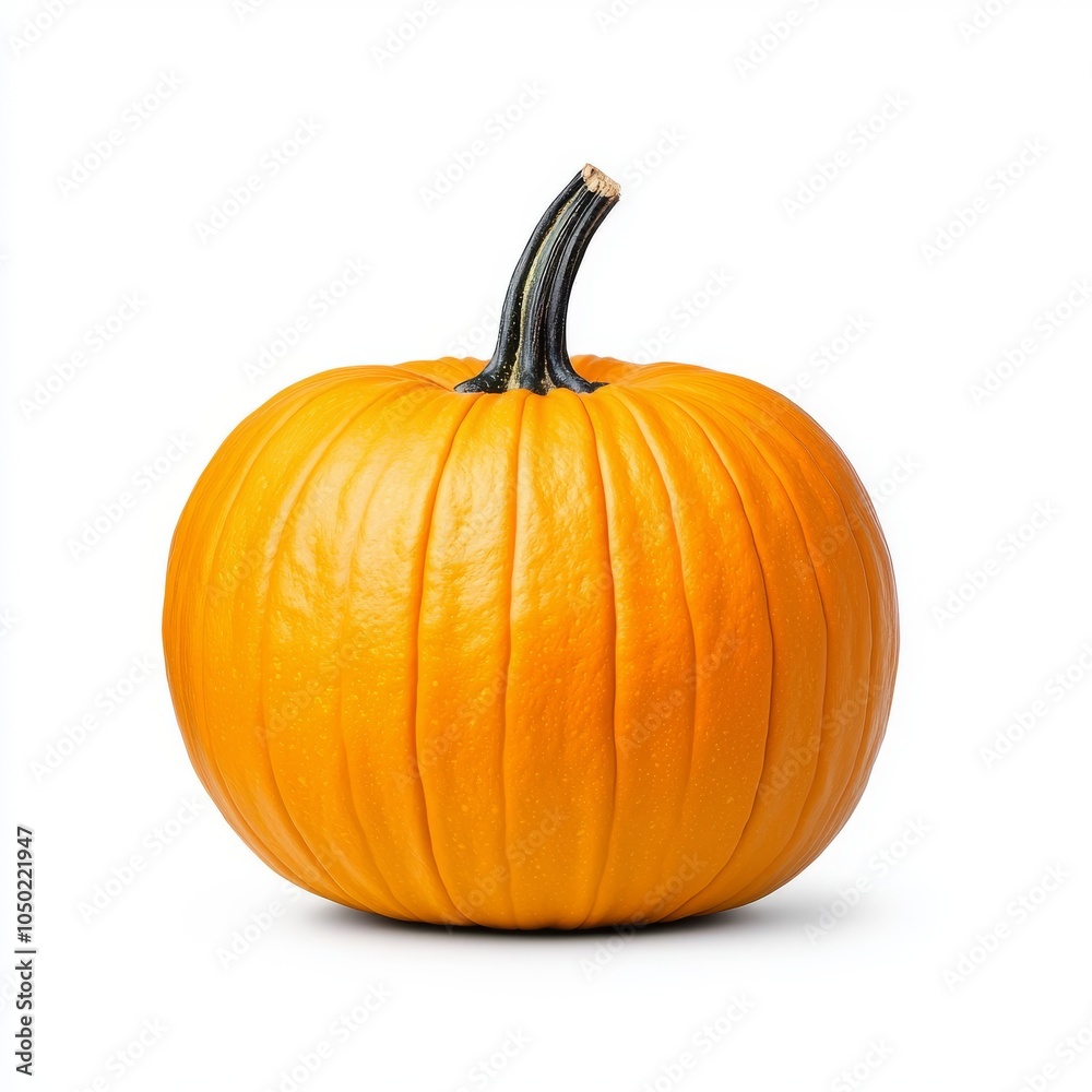 A vibrant orange pumpkin with a smooth texture and a curved stem, perfect for fall decorations. A vibrant orange pumpkin with a smooth texture and a curved stem, perfect for fall decorations.