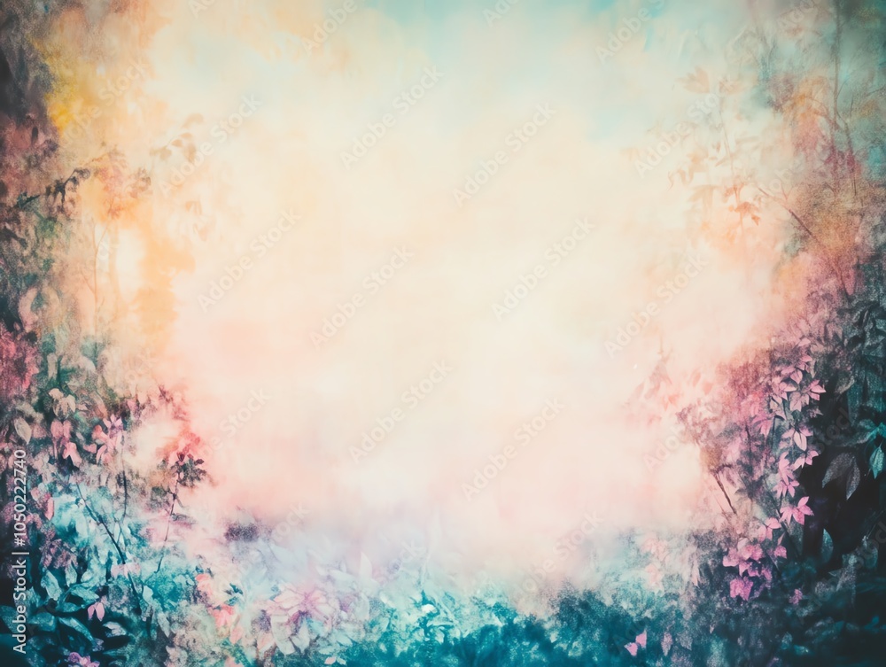 Obraz premium Eye-level perspective of a whimsical fantasy forest