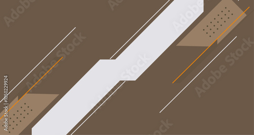 Abstract Modern Deep Green Design with Lines and Shapes