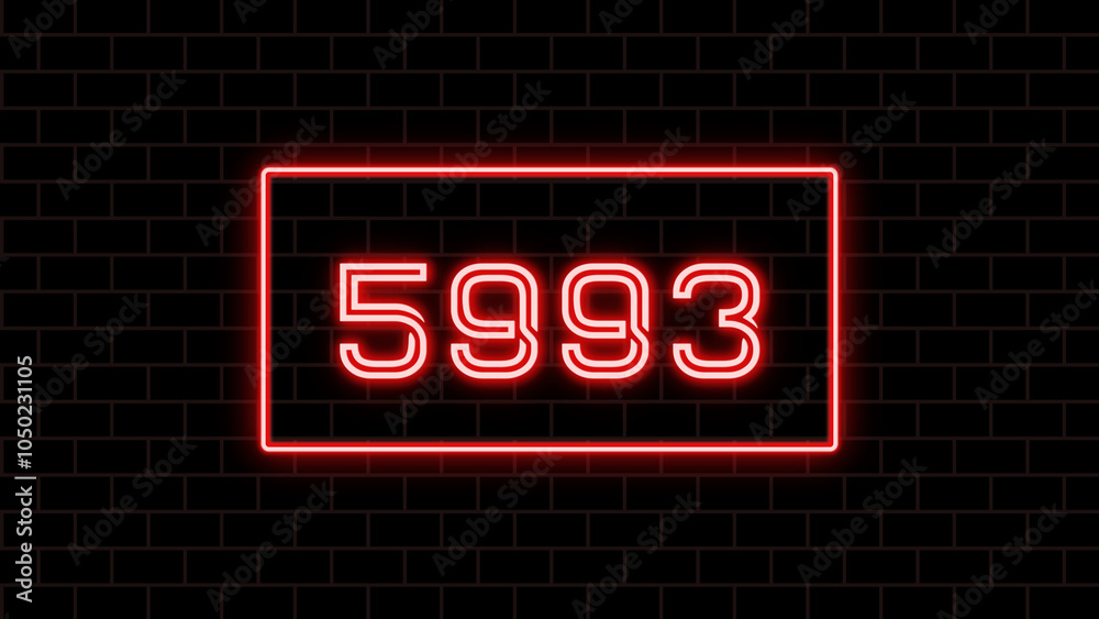 5993年のネオン文字 5993年のネオン文字