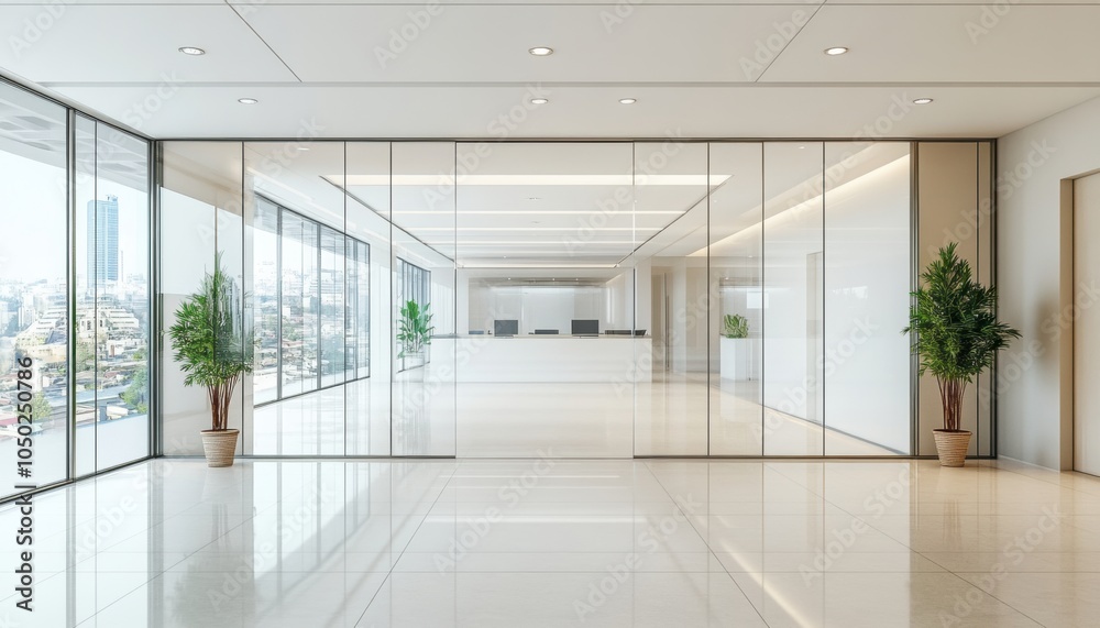 Modern Office Lobby. Modern Office Lobby.
