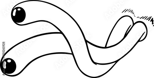 Design of original eyes looking