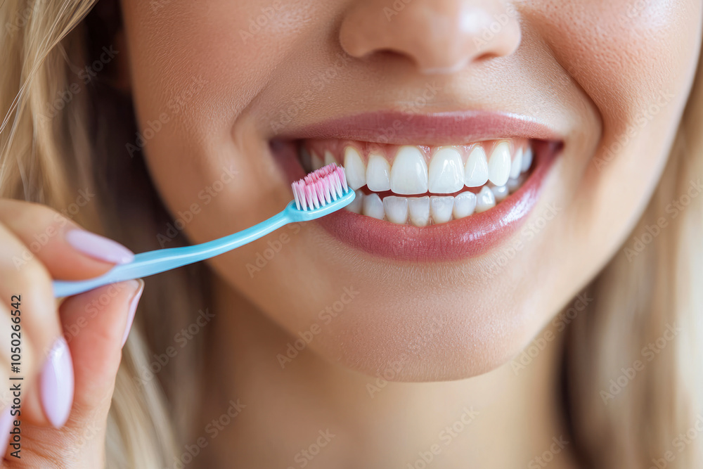 Dental, smile and teeth of woman with hygiene, grooming and wellness morning routine for oral care. Dental, smile and teeth of woman with hygiene, grooming and wellness morning routine for oral care.