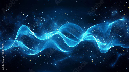 A dynamic background featuring vibrant blue neon lines and subtle sparks, creating a futuristic and energetic atmosphere. The glowing lines streak across the scene, with sparks adding texture and move