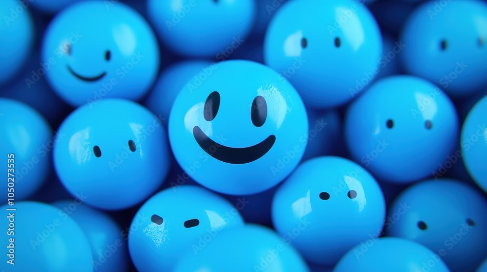 A vibrant illustration depicting the concept of Blue Monday, featuring a blue color palette, expressive emojis, and engaging text. This digital artwork captures the essence of the most challenging day A vibrant illustration depicting the concept of Blue Monday, featuring a blue color palette, expressive emojis, and engaging text. This digital artwork captures the essence of the most challenging day