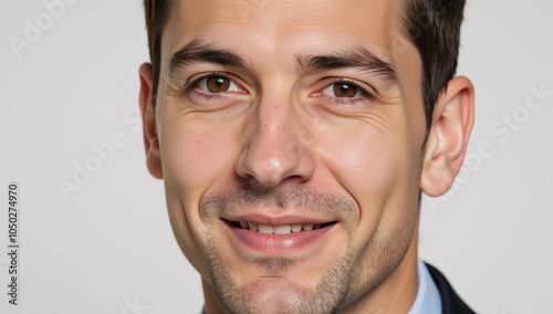 Portrait featuring close-up view of a male subject with homosexuality implied Gay Man photo