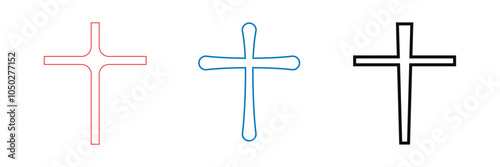 Cross icon. 