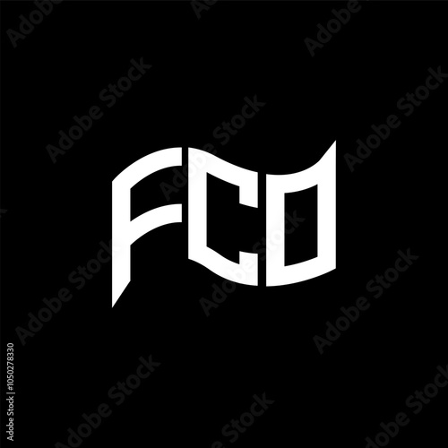 FCO logo design, FCO simple and modern logo. FCO luxurious alphabet design photo