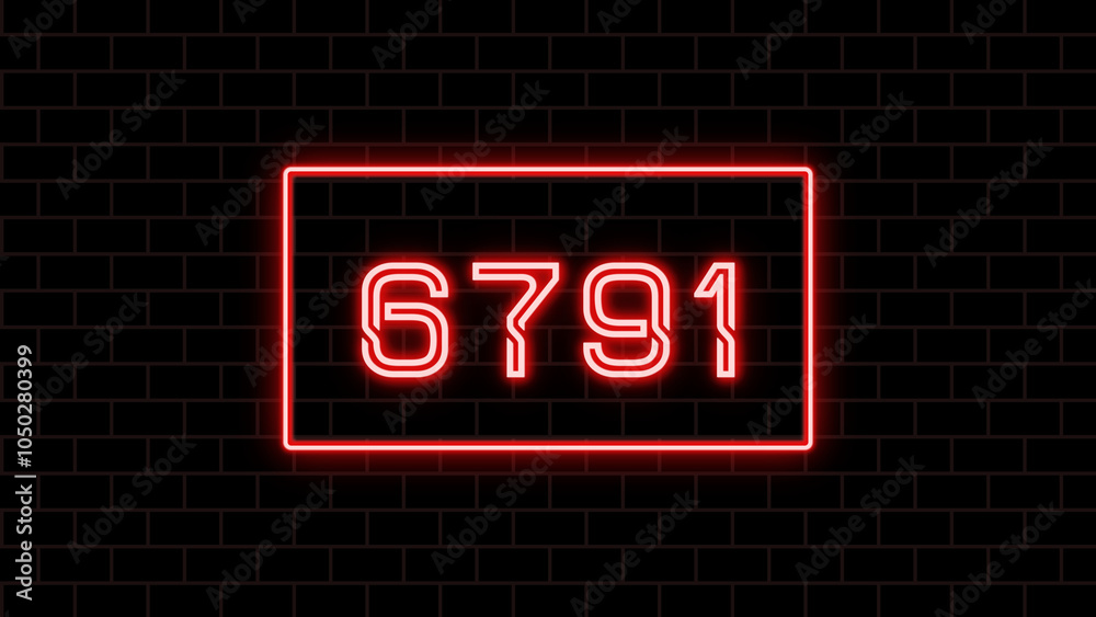 6791年のネオン文字 6791年のネオン文字