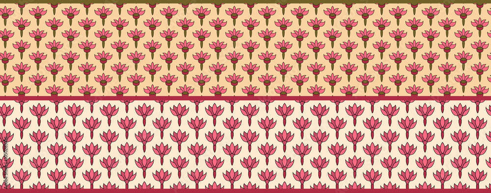 seamless beautiful wallpaper cards border design floral leaf vintage ornament Victorian geometric ethnic print paisley
