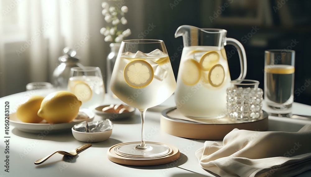 Refreshing Lemonade on a Cozy Dining Table
Refreshing Lemonade on a Cozy Dining Table