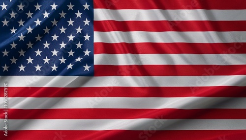 united states usa flag waving in the wind closeup of realistic american flag with highly detailed fabric texture