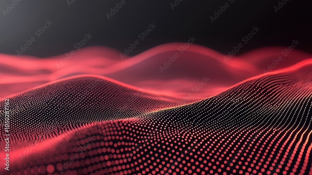 Fototapeta premium Abstract Data Points Connecting in Cyberspace Visuals