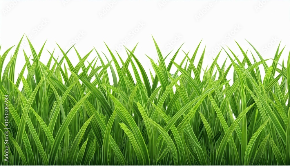 bright green realistic seamless grass border isolated on white background bright green realistic seamless grass border isolated on white background