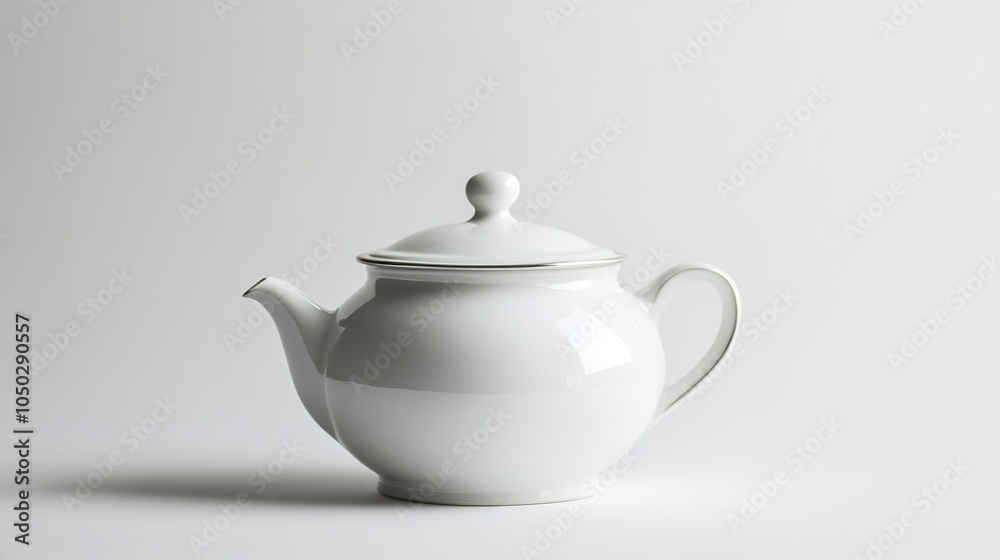 Simple Sugar Bowl Isolated on a Clean White Background, Minimalist Kitchenware Concept Simple Sugar Bowl Isolated on a Clean White Background, Minimalist Kitchenware Concept