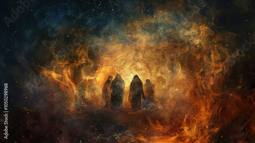 shadrach meshach and abednago in fiery furnace