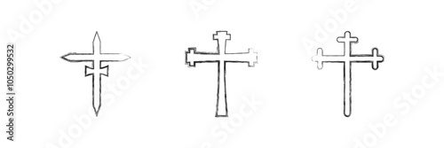 Cross icon. 