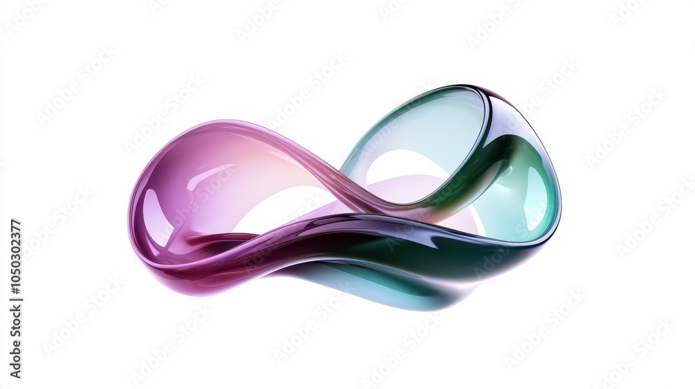Abstract Glass Infinity Loop Abstract Glass Infinity Loop