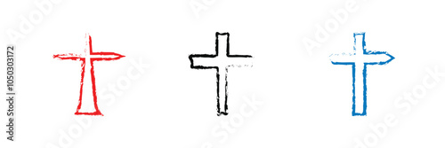 Christian vector with cross