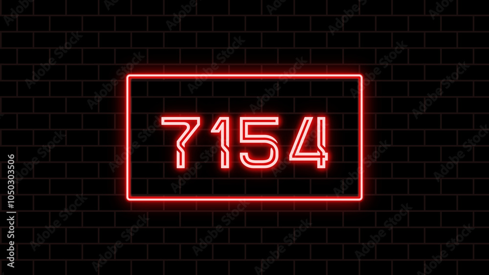 7154年のネオン文字 7154年のネオン文字