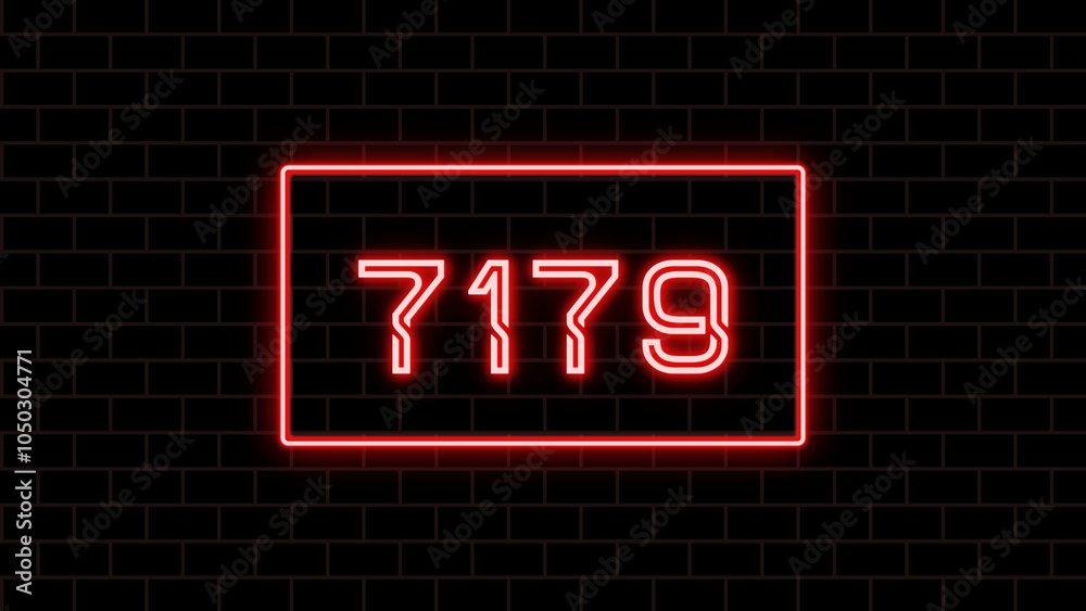 7179年のネオン文字 7179年のネオン文字