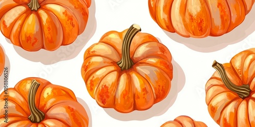 pattern with pumpkins