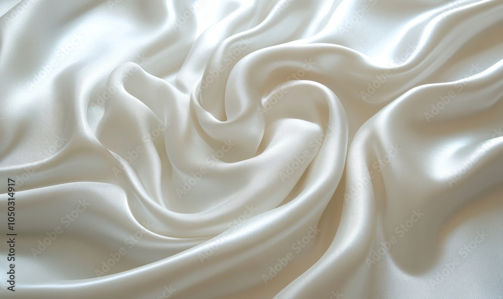 Elegant White Silk Fabric Wave Texture, Abstract Drapery Background for Luxury, Smooth and Flowing Textile Design Concept, Generative AI Elegant White Silk Fabric Wave Texture, Abstract Drapery Background for Luxury, Smooth and Flowing Textile Design Concept, Generative AI