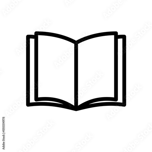 open book - vector icon