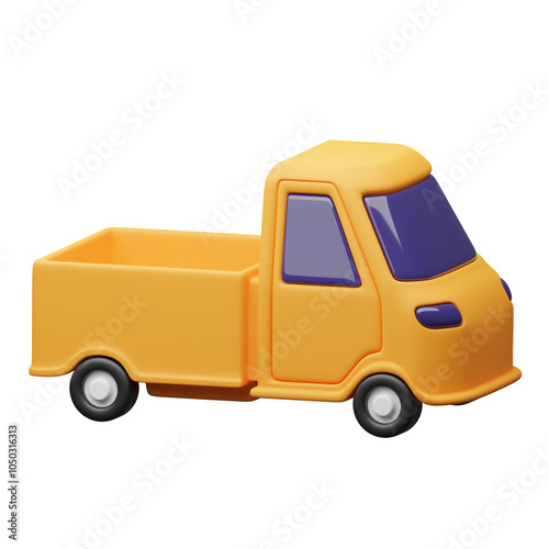 Pickup truck 3d illustration photo