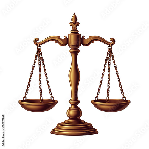 a scale with a symbol of justice