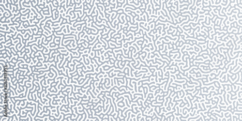 Turing Abstract Pattern, suitable for any business. White and blue color diffusion reaction seamless pattern.An abstract Reaction-diffusion or Turing pattern formation, coral reef, natural texture, 