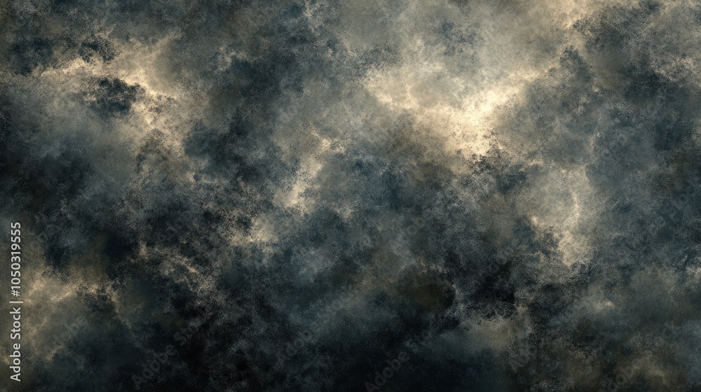 Fototapeta premium A smoky texture forming abstract patterns on a dark background, perfect for overlaying and creating a moody atmosphere.