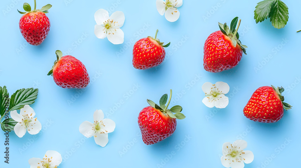Ripe, juicy strawberries with fresh green leaves, isolated on a white background Ripe, juicy strawberries with fresh green leaves, isolated on a white background