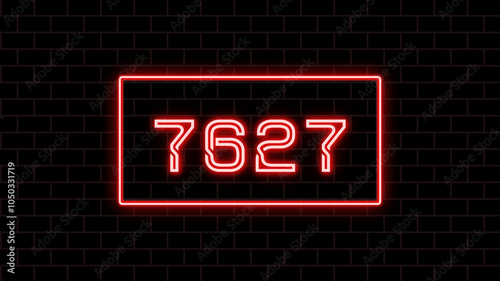 7627年のネオン文字 7627年のネオン文字