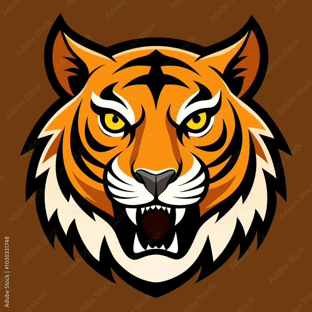 tiger head vector