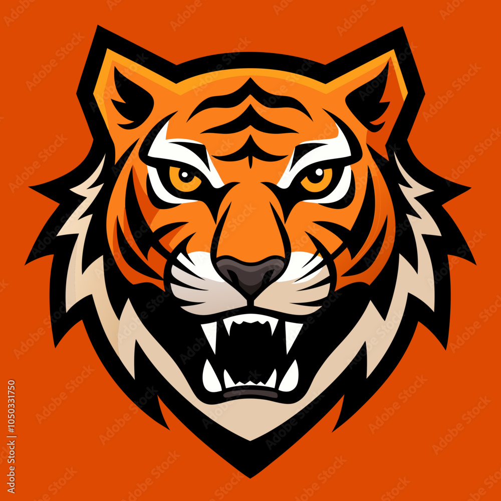 Obraz premium tiger head vector