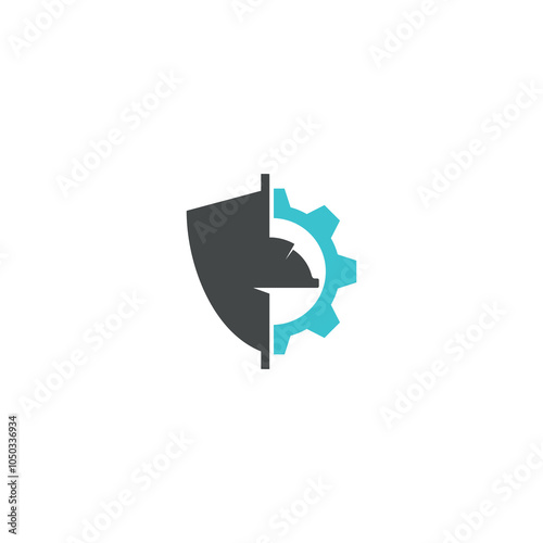 shield and gear logo