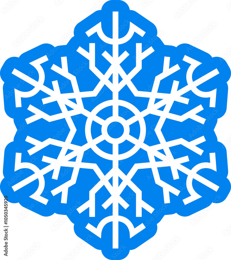 Abstract snowflake decorative design element. Abstract snowflake decorative design element.