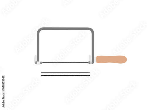 Saw on a white background.