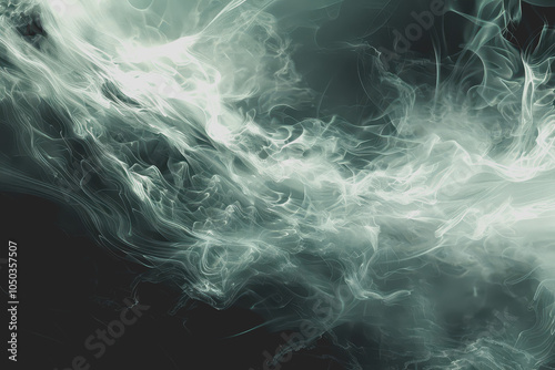 Spectacular abstract lines and smoke fractal patterns in a chaotic dark theme.