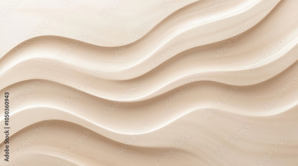 Elegant Wavy Texture on Light Wooden Surface Elegant Wavy Texture on Light Wooden Surface