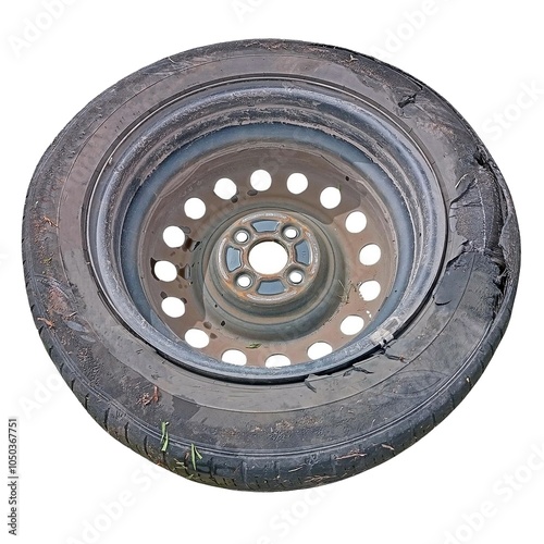 A tyre burst happens when there is rapid loss of pressurized air from the tyre