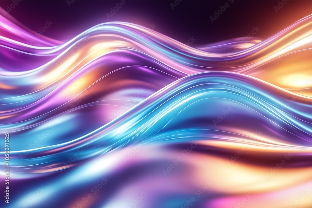 Abstract dynamic background with fluid lines flowing smoothly across the scene glowing softly with vivid colors Abstract dynamic background with fluid lines flowing smoothly across the scene glowing softly with vivid colors